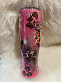 30oz Pink Western/Skull - Pilsner